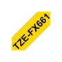 Brother | FX661 | Flexible tape | Thermal | Black on yellow | Roll (3.6 cm x 8 m) - 2